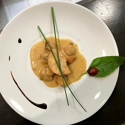 Petto di pollo al marsala et champignons